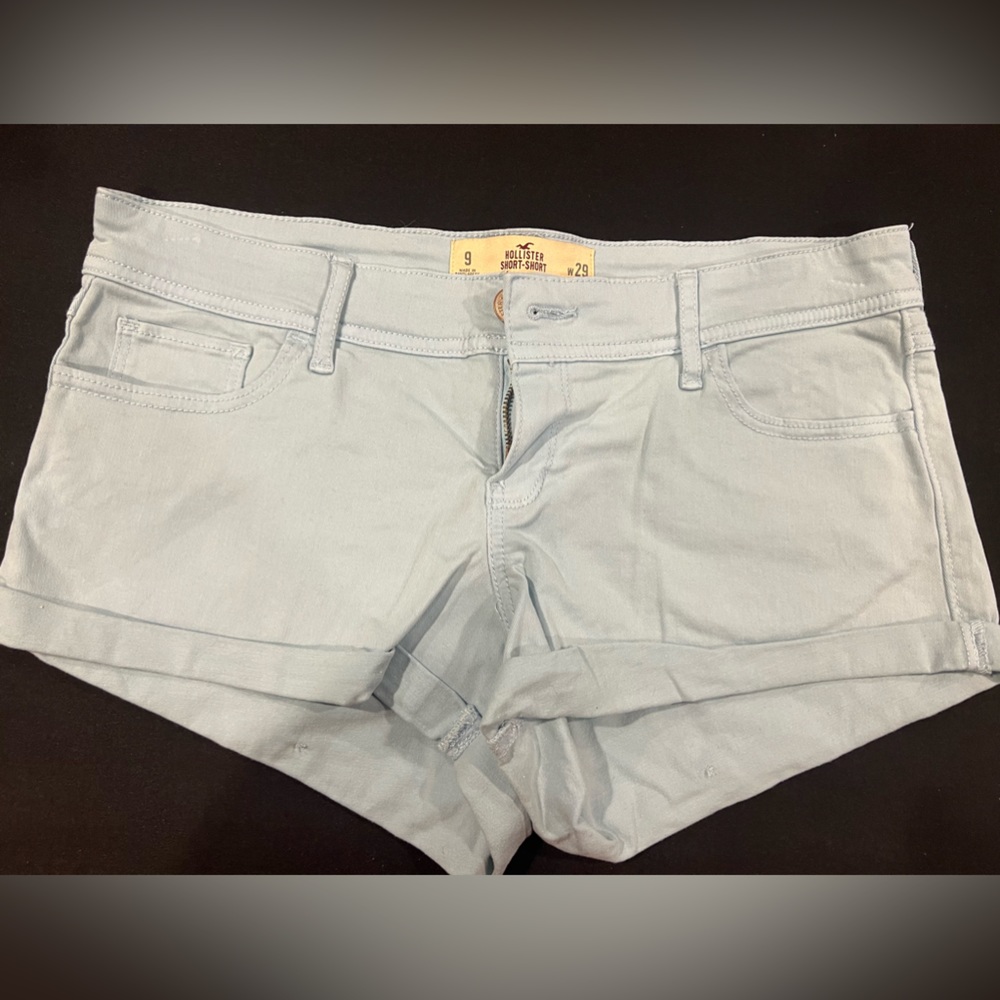 Light blue Hollister short shorts